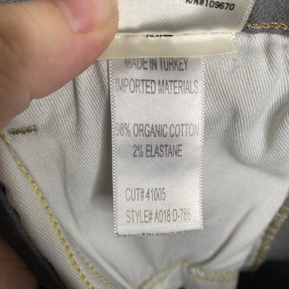 AGOLDE Gray Sophie High Rise Crop Skinny in Portland Destructed Grunge Jeans 26 - Picture 5 of 10